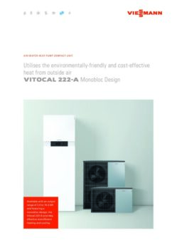 Vitocal 222A Brochure